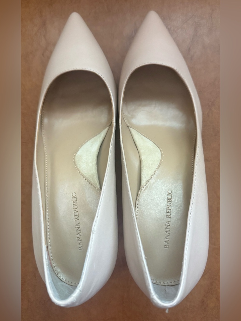 Banana Republic Delphine Nude Pointed Toe Stiletto Pumps Heels 8.5M - Picture 8 of 10